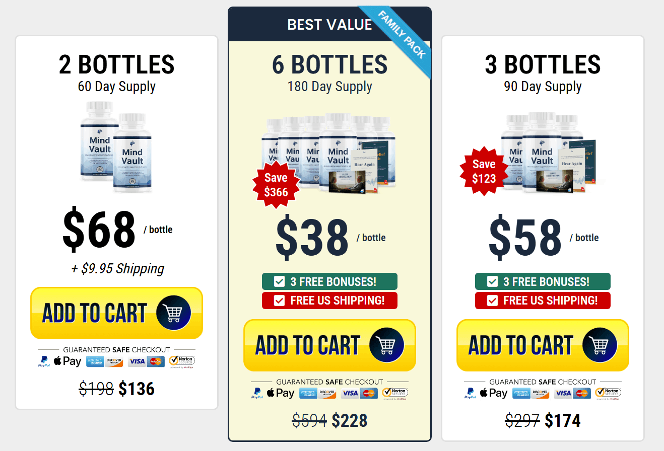 Mind Vault Pricing